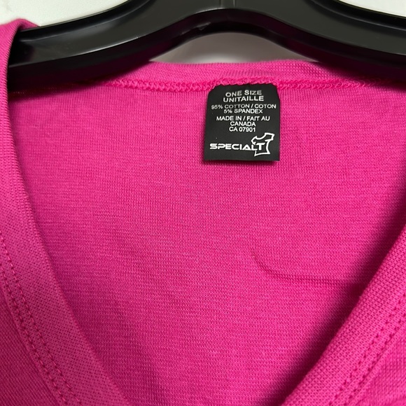 💞 Roxy Parfums Promotional T-Shirt M 95% Cotton 5% Spandex Pink - Picture 4 of 5